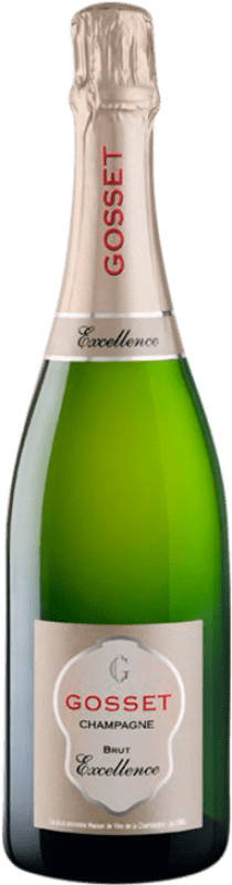59,95 € | White Sparkling Wine Gosset Excellence Brut Reserve — Aged A.O.C. Champagne Champagne France Pinot Noir, Chardonnay, Pinot Meunier 75 cl