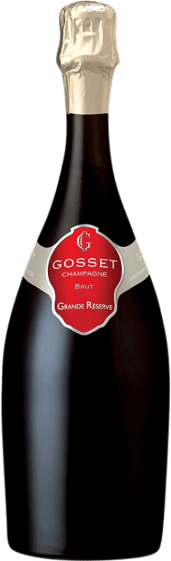 Бесплатная доставка | Белое игристое Gosset брют Гранд Резерв A.O.C. Champagne шампанское Франция Pinot Black, Chardonnay, Pinot Meunier 75 cl