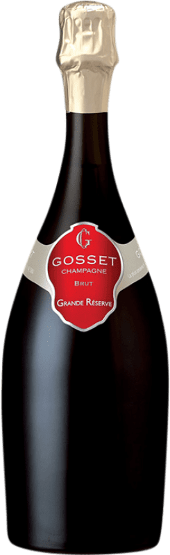 59,95 € | 白起泡酒 Gosset Brut — 起泡酒 干型 特级珍藏 A.O.C. Champagne 香槟酒 法国 Pinot Noir — 黑皮诺, Chardonnay — 莎当妮, Pinot Meunier — 黑皮诺·莫尼耶 75 cl