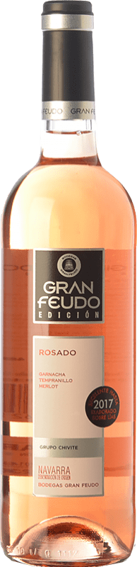 7,95 € | Vinho rosé Gran Feudo Edición Rosado D.O. Navarra Navarra Espanha Tempranillo, Merlot, Grenache 75 cl
