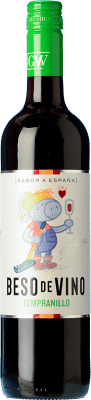 Grandes Vinos Beso de Vino Ecológico Tempranillo Cariñena 年轻的 75 cl