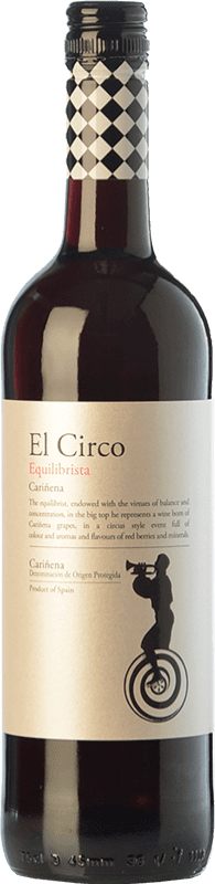 4,95 € Free Shipping | Red wine Grandes Vinos El Circo Equilibrista Joven D.O. Cariñena Aragon Spain Carignan Bottle 75 cl