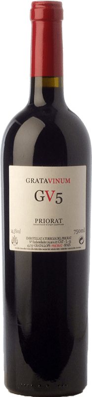 42,95 € | 红酒 Gratavinum GV5 年轻的 D.O.Ca. Priorat 加泰罗尼亚 西班牙 Grenache, Cabernet Sauvignon, Carignan 75 cl