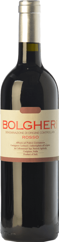29,95 € | Red wine Grattamacco Rosso D.O.C. Bolgheri Tuscany Italy Merlot, Cabernet Sauvignon, Sangiovese, Cabernet Franc Bottle 75 cl