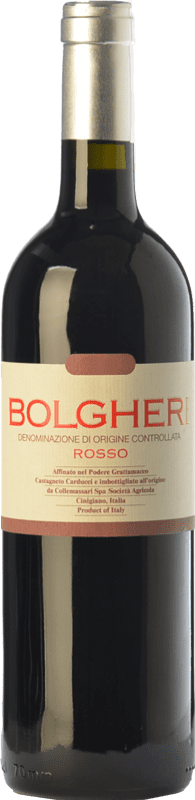 65,95 € Spedizione Gratuita | Vino rosso Grattamacco Rosso D.O.C. Bolgheri