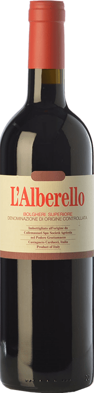 55,95 € | Red wine Grattamacco Superiore L'Alberello D.O.C. Bolgheri Tuscany Italy Cabernet Sauvignon, Cabernet Franc, Petit Verdot 75 cl