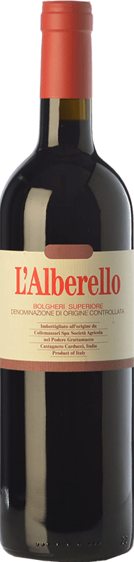 55,95 € | Red wine Grattamacco Superiore L'Alberello D.O.C. Bolgheri Tuscany Italy Cabernet Sauvignon, Cabernet Franc, Petit Verdot Bottle 75 cl
