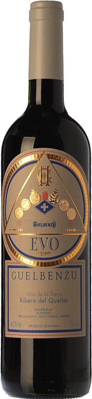 15,95 € | Red wine Guelbenzu Evo Aged I.G.P. Vino de la Tierra Ribera del Queiles Aragon Spain Tempranillo, Merlot, Cabernet Sauvignon Bottle 75 cl