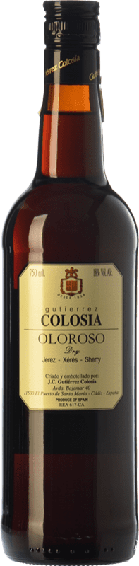 26,95 € | 强化酒 Gutiérrez Colosía Oloroso D.O. Manzanilla-Sanlúcar de Barrameda 安达卢西亚 西班牙 Palomino Fino 75 cl