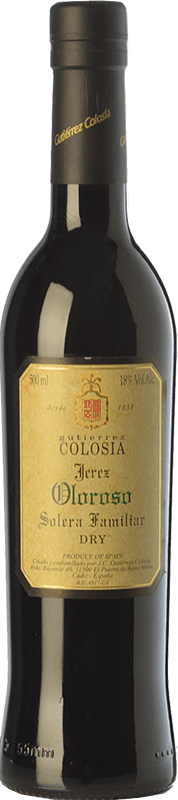 98,95 € Free Shipping | Fortified wine Gutiérrez Colosía Oloroso Solera Familiar D.O. Manzanilla-Sanlúcar de Barrameda Medium Bottle 50 cl
