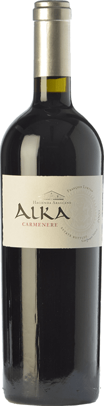68,95 € | Red wine Araucano Alka Aged I.G. Valle de Colchagua Colchagua Valley Chile Carmenère Bottle 75 cl
