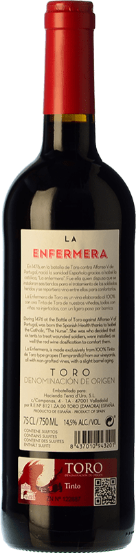 8,95 € | Red wine Terra d'Uro La Enfermera de Toro Joven D.O. Toro Castilla y León Spain Tempranillo Bottle 75 cl