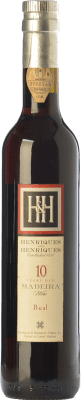 29,95 € | Fortified wine H&H Henriques & Henriques 10 I.G. Madeira Madeira Portugal Boal Medium Bottle 50 cl