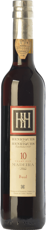 Free Shipping | Fortified wine H&H Henriques & Henriques 10 I.G. Madeira Madeira Portugal Boal Medium Bottle 50 cl