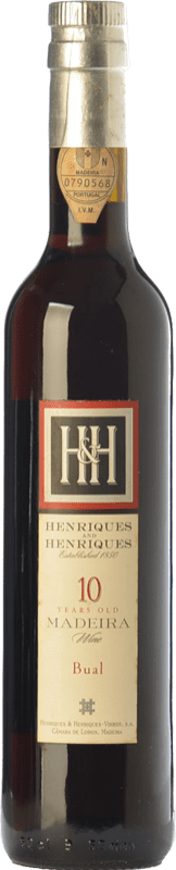 送料無料 | 酒精強化ワイン H&H Henriques & Henriques 10 I.G. Madeira マデイラ島 ポルトガル Boal — ボアル ミディアムボトル 50 cl