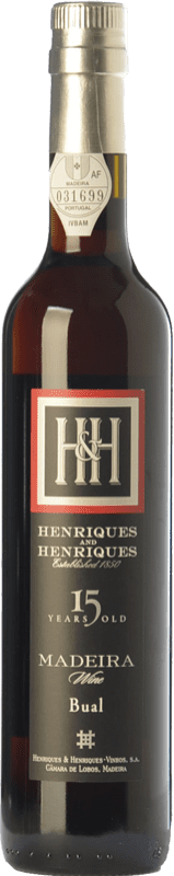 Free Shipping | Fortified wine H&H Henriques & Henriques 15 I.G. Madeira Madeira Portugal Boal Medium Bottle 50 cl