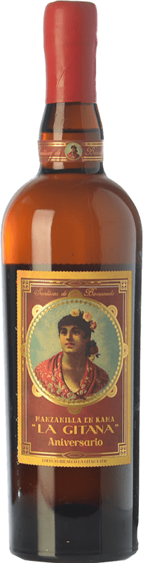 34,95 € | Fortified wine La Gitana Aniversario D.O. Manzanilla-Sanlúcar de Barrameda Andalusia Spain Palomino Fino 75 cl