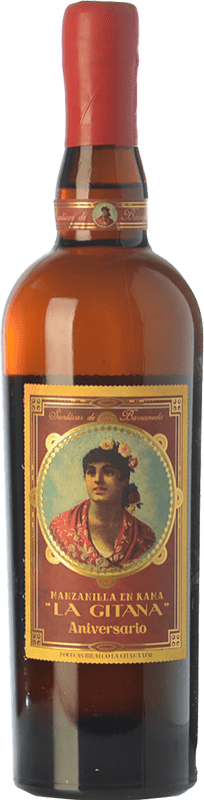 34,95 € | Креплёное вино La Gitana Aniversario D.O. Manzanilla-Sanlúcar de Barrameda Андалусия Испания Palomino Fino 75 cl