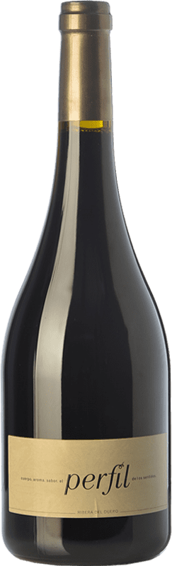 32,95 € Free Shipping | Red wine Hornillos Ballesteros Perfil de Mibal Crianza D.O. Ribera del Duero Castilla y León Spain Tempranillo Bottle 75 cl