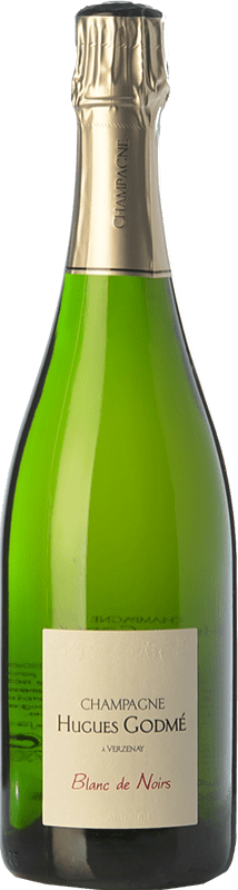 Free Shipping | White sparkling Hugues Godmé Blanc de Noirs A.O.C. Champagne Champagne France Pinot Black Organic 75 cl
