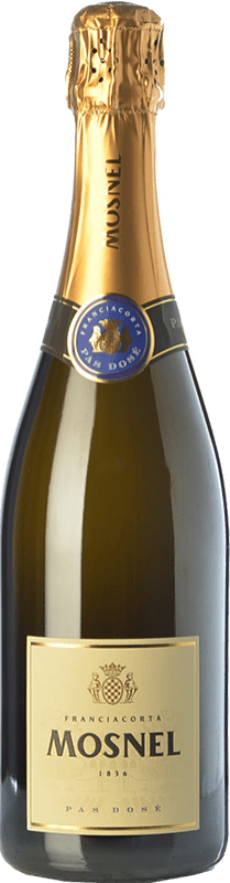 Бесплатная доставка | Белое игристое Il Mosnel Pas Dosé D.O.C.G. Franciacorta Ломбардии Италия Pinot Black, Chardonnay, Pinot White 75 cl