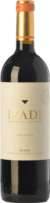 9,95 € Envio grátis | Vinho tinto Izadi Crianza D.O.Ca. Rioja Meia Garrafa 37 cl