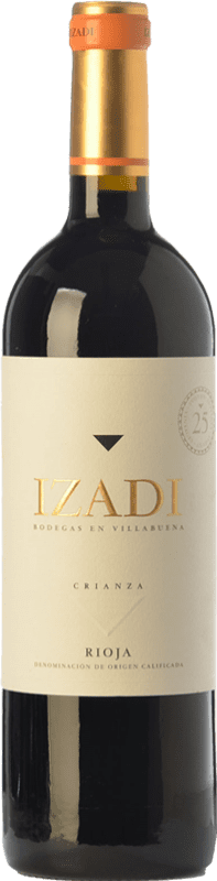 8,95 € Kostenloser Versand | Rotwein Izadi Crianza — Kurze Fassreifung D.O.Ca. Rioja Halbflasche 37 cl