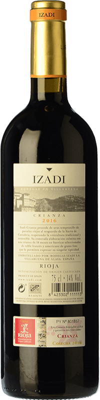 5,95 € Free Shipping | Red wine Izadi Crianza D.O.Ca. Rioja The Rioja Spain Tempranillo Half Bottle 37 cl