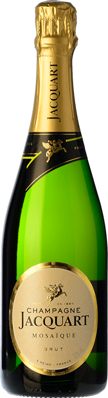54,95 € | Vin Mousseux Blanc Jacquart Mosaïque Brut A.O.C. Champagne Champagne France Pinot Noir, Chardonnay, Pinot Meunier 75 cl