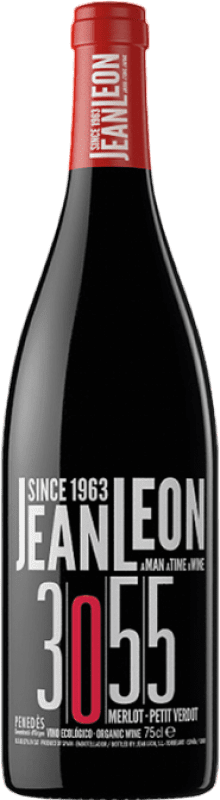17,95 € 免费送货 | 红葡萄酒 Jean Leon 3055 年轻的 D.O. Penedès Eco — 生态 有机 天然