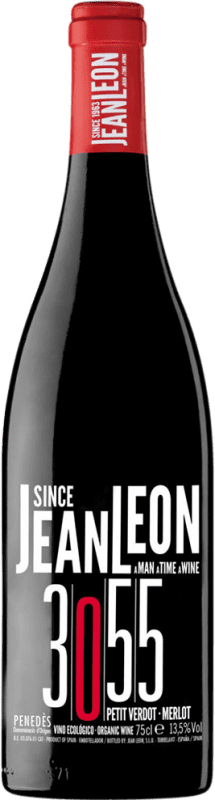 Kostenloser Versand | Rotwein Jean Leon 3055 Jung D.O. Penedès Katalonien Spanien Merlot, Petit Verdot Eco — Biologisch 75 cl