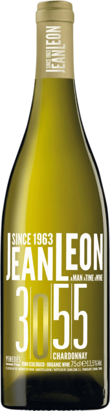 Free Shipping | White wine Jean Leon 3055 Aged D.O. Penedès Catalonia Spain Chardonnay 75 cl