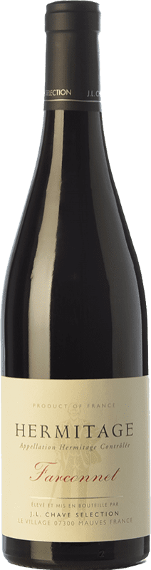 Free Shipping | Red wine Jean-Louis Chave Farconnet Aged A.O.C. Hermitage Rhône France Syrah 75 cl