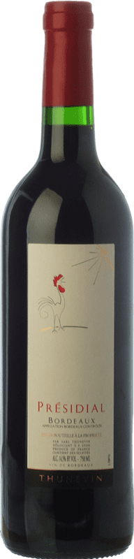 Envío gratis | Vino Tinto Jean-Luc Thunevin Presidial Le Coq Joven A.O.C. Bordeaux Burdeos Francia Merlot, Cabernet Sauvignon, Cabernet Franc 75 cl