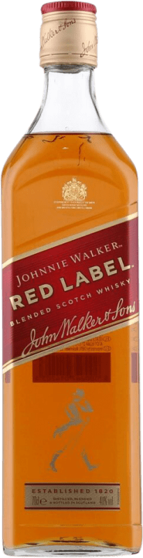 16,95 € | Купажированный виски Johnnie Walker Red — Красная версия Шотландия Объединенное Королевство 70 cl