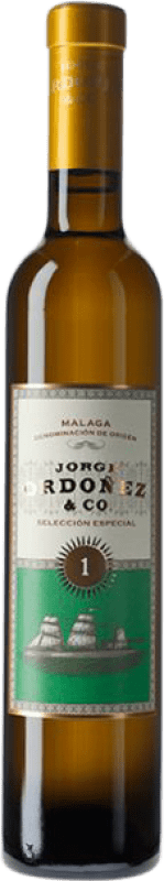 Envío gratis | Vino dulce Jorge Ordóñez Nº 1 Selección Especial D.O. Sierras de Málaga Andalucía España Moscatel Media Botella 37 cl