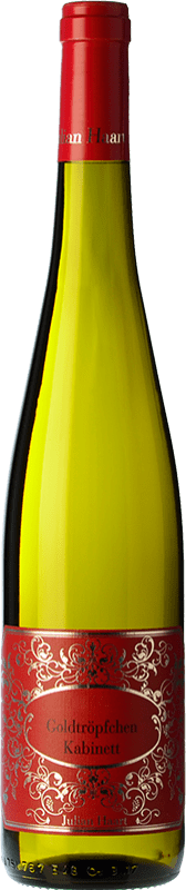 19,95 € | White Wine Julian Haart Piesporter Goldtröpfchen Kabinett Ripe Harvest Aged Q.b.A. Mosel Rheinland-Pfälz Germany Riesling 75 cl