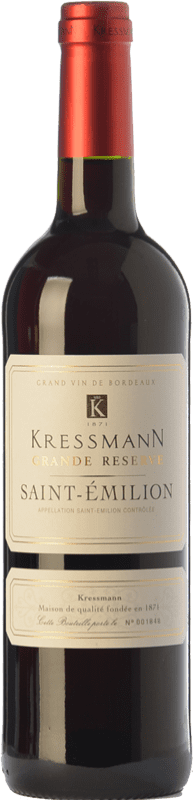 13,95 € Бесплатная доставка | Красное вино Kressmann Гранд Резерв A.O.C. Saint-Émilion