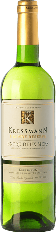 7,95 € Free Shipping | White wine Kressmann Grande Réserve A.O.C. Entre-deux-Mers Bordeaux France Sauvignon White, Sémillon, Muscadelle Bottle 75 cl
