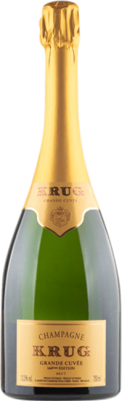 Бесплатная доставка | Белое игристое Krug Grande Cuvée брют Гранд Резерв A.O.C. Champagne шампанское Франция Pinot Black, Chardonnay, Pinot Meunier 75 cl