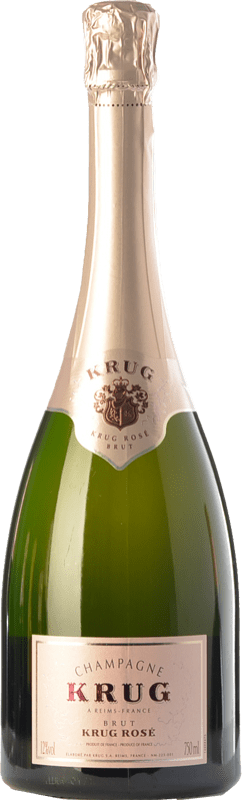 Kostenloser Versand | Rosé Sekt Krug Rosé Brut Große Reserve A.O.C. Champagne Champagner Frankreich Spätburgunder, Chardonnay, Pinot Meunier 75 cl