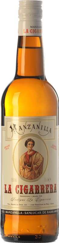 Kostenloser Versand | Verstärkter Wein La Cigarrera Manzanilla Fina D.O. Manzanilla-Sanlúcar de Barrameda Andalusien Spanien Palomino Fino 75 cl