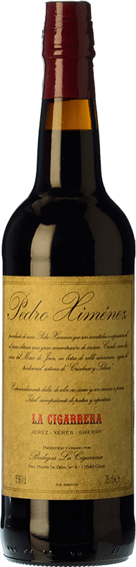 Envio grátis | Vinho Doce La Cigarrera PX Viejo — Velho D.O. Manzanilla-Sanlúcar de Barrameda Andaluzia Espanha Pedro Ximénez 75 cl