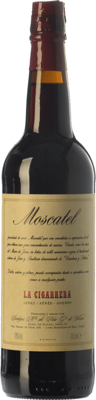 Kostenloser Versand | Süßer Wein La Cigarrera Moscatel Viejo D.O. Manzanilla-Sanlúcar de Barrameda Andalusien Spanien Muskateller 75 cl