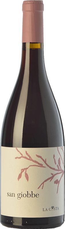 Envío gratis | Vino tinto La Costa San Giobbe I.G.T. Terre Lariane Lombardia Italia Pinot Negro Ecológico 75 cl