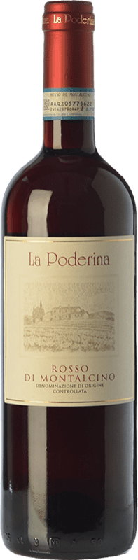 Free Shipping | Red wine La Poderina D.O.C. Rosso di Montalcino Tuscany Italy Sangiovese 75 cl