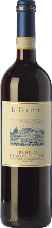 Бесплатная доставка | Красное вино La Poderina D.O.C.G. Brunello di Montalcino Тоскана Италия Sangiovese — Санджовезе 75 cl
