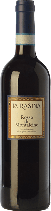Envío gratis | Vino tinto La Rasina D.O.C. Rosso di Montalcino Toscana Italia Sangiovese Ecológico 75 cl