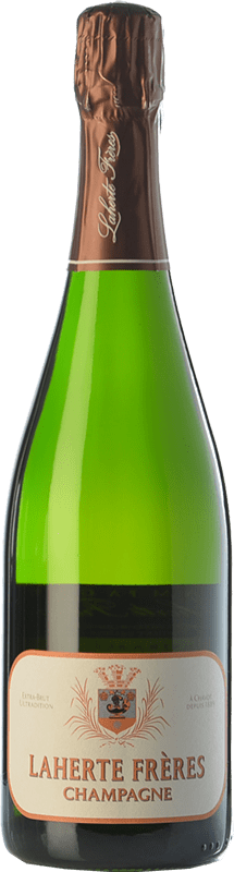 Бесплатная доставка | Белое игристое вино Laherte Frères Ultradition Extra Brut — Экстра Брют A.O.C. Champagne шампанское Франция Pinot Noir — Пино Нуар, Chardonnay — Шардоне, Pinot Meunier — Пино Менье 75 cl