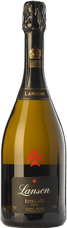 59,95 € | Blanc mousseux Lanson Extra Âge Extra- Brut A.O.C. Champagne Champagne France Pinot Noir, Chardonnay 75 cl